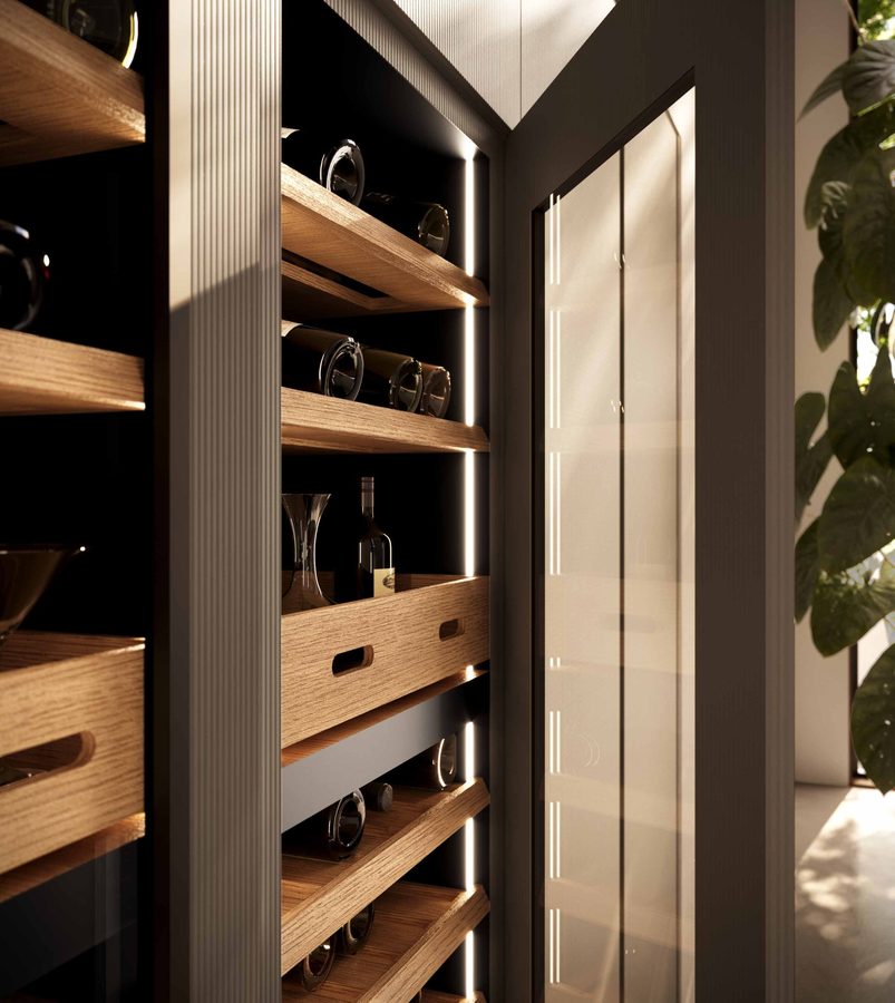 Cantinetta, dettaglio della cucina Aciarium