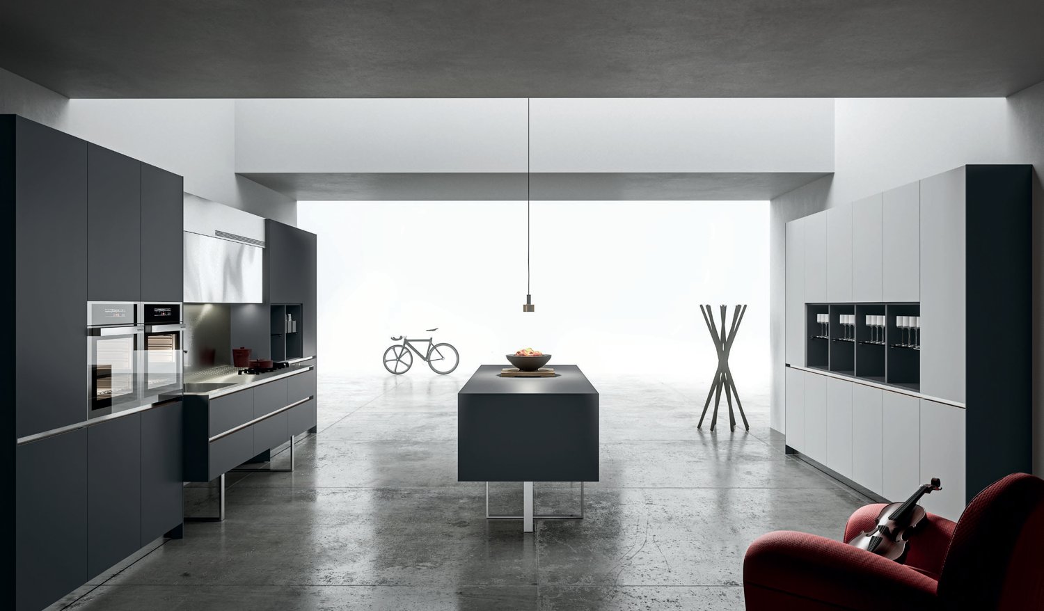 Cucina Sipario ARAN Cucine, collezione Atelier