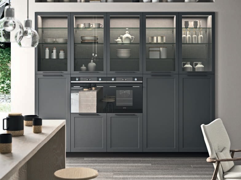 Essenze legno, dettaglio della cucina Vita Bella